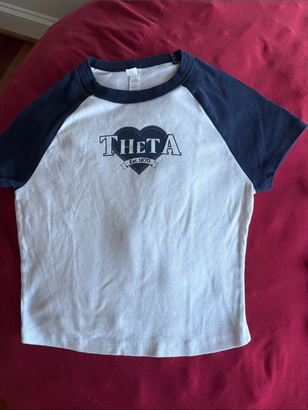 Bundle Navy Graphic Short Sleeve Tee - Theta & Kappa Alpha Theta S/XS - Picture 2 of 5